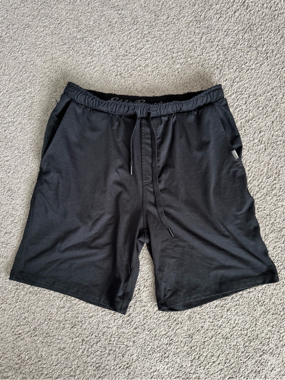 Eddie Bauer Black Athletic Drawstring Training Shorts